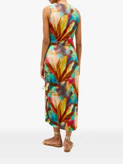 Marie Oliver Abstract-print Drawstring Dress In Multi