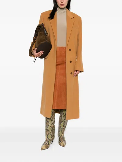 Isabel Marant Suede A-line Skirt In Brown