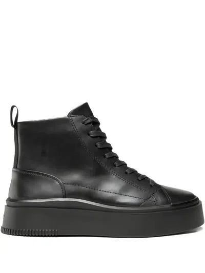 Vagabond Stacy Lace-up Platform Boots In Black