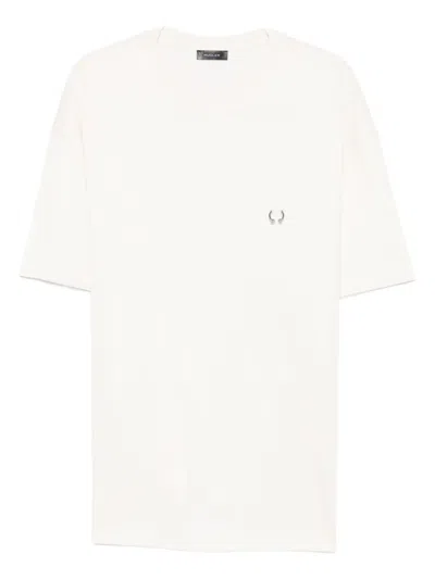 Mugler Metallic-detail T-shirt In White