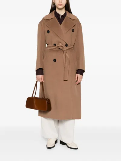 S Max Mara Double-breasted Belted Coat