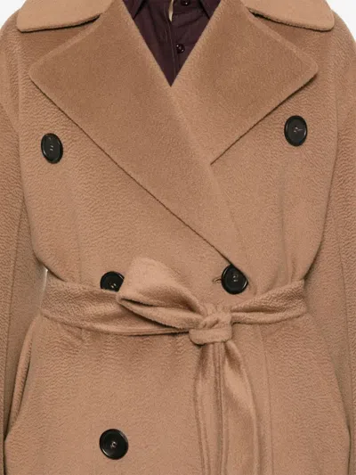 S Max Mara Double-breasted Belted Coat