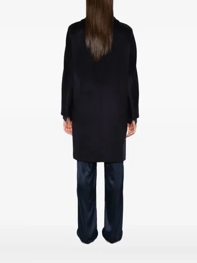 Max Mara Double-breasted Wool Coat In Black