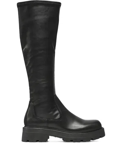 Vagabond Cosmo 2.0 Knee-high Platform Boots In Black