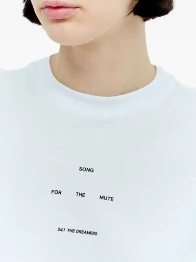 Song For The Mute Logo Print T-shirt In White
