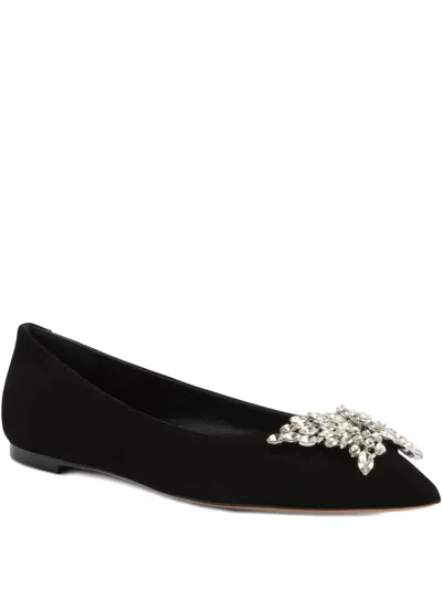 Giuseppe Zanotti Farifu Crystal-embellished Suede Ballet Flats