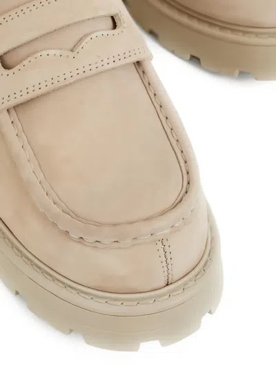 Vagabond Cosmo 2.0 Penny-loafer Platform Loafers In Neutral