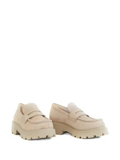 Vagabond Cosmo 2.0 Penny-loafer Platform Loafers In Neutral