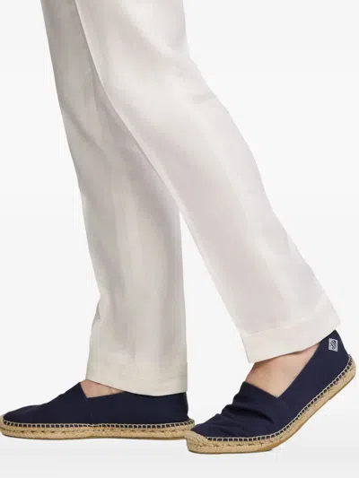 Ralph Lauren Bowsworth Monogram Canvas Espadrille In Blue