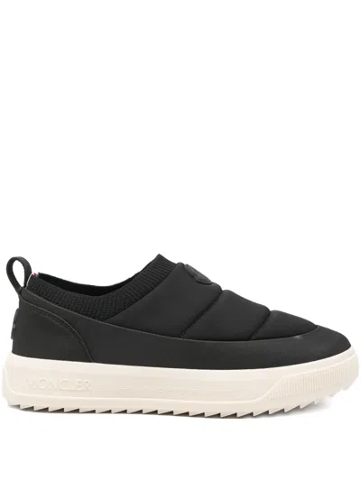 Moncler Altive Quilted Slip-on Sneakers In Black