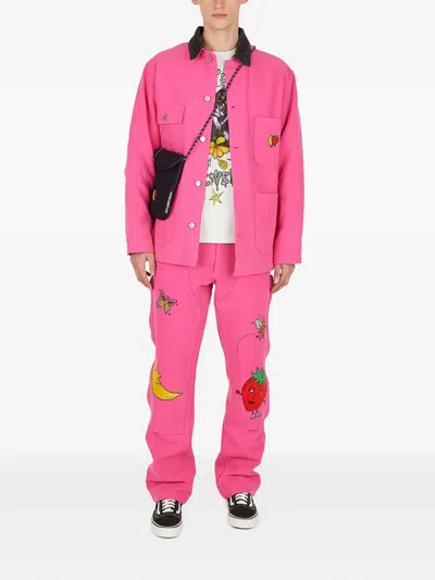 Sky High Farm Cotton Trousers In Pink