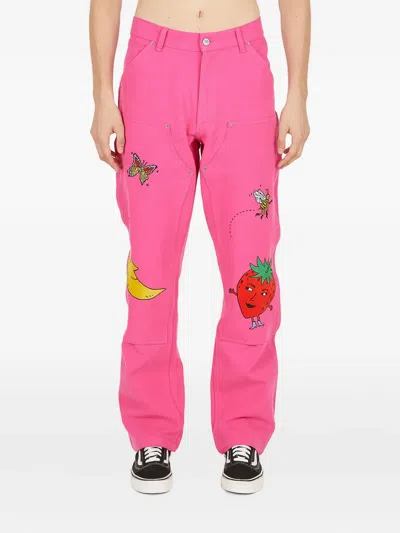 Sky High Farm Cotton Trousers In Pink