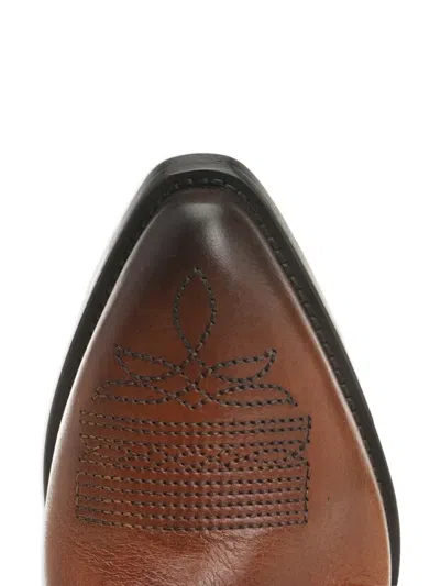 Golden Goose Wish Star Low Boots With Embroideries Leather Upper