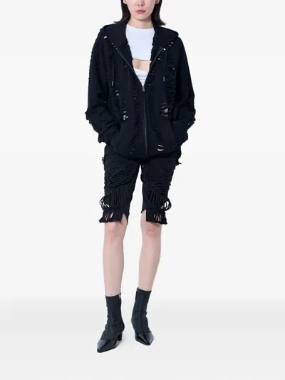 Sia Arnika Distressed Zip-up Hoodie