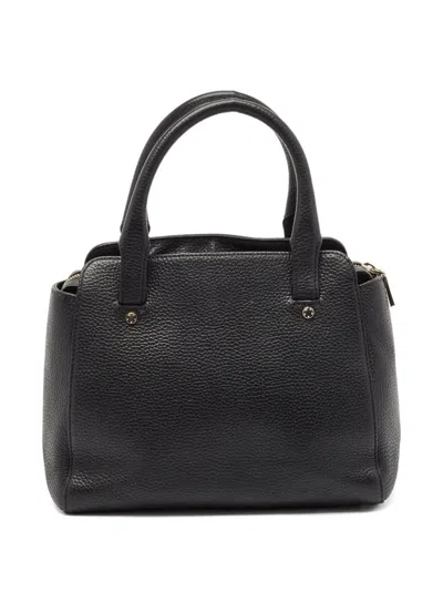 Pre-owned Aigner Vintage 2024 Leather Tote Bag In Black