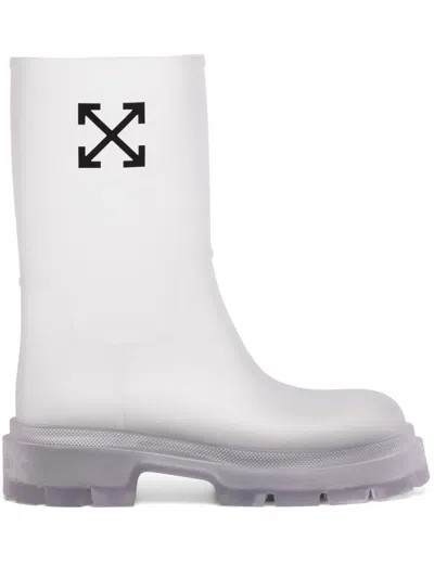 Off-white Reboot Arrow Boots In White