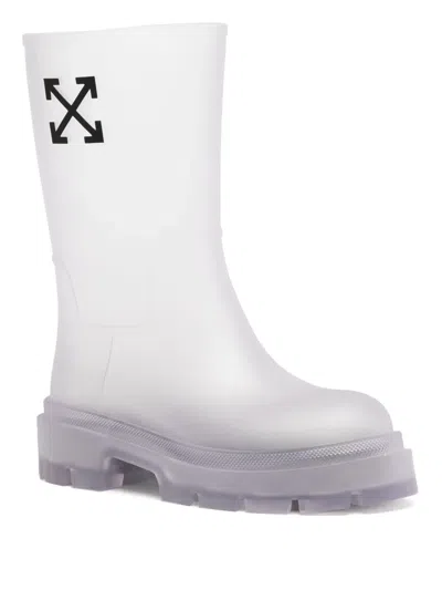 Off-white Reboot Arrow Boots In White