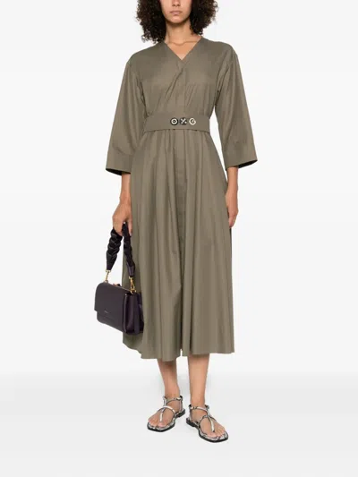 S Max Mara Arcella Belted Midi Dress