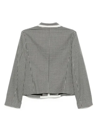 Comme Des Garcons Girl Check-print Shirt Jacket In Gray