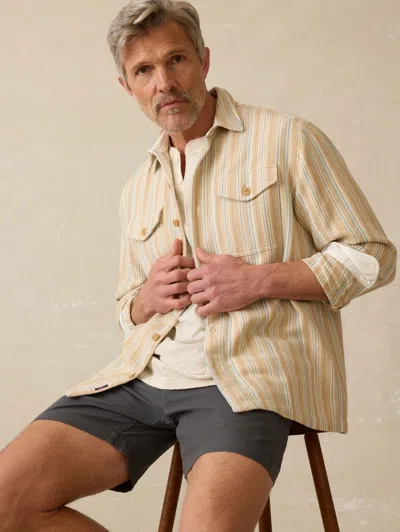 Faherty Vista Overshirt In Neutral