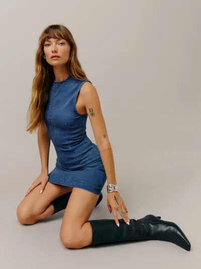 Reformation Mini-robe En Jean Kendi