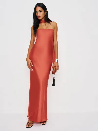Reformation Robe En Soie Oren