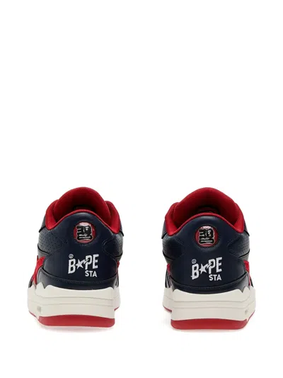 A Bathing Ape 30th Anniversary Clutch Sta™ M1 Leather Hi-top Sneakers In Black