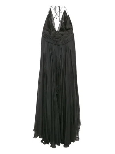 Pre-owned Gauri & Nainika Draped-detail Maxi Dress