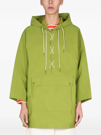 Barbour By Alexachung Tonal Pip Parka In Green