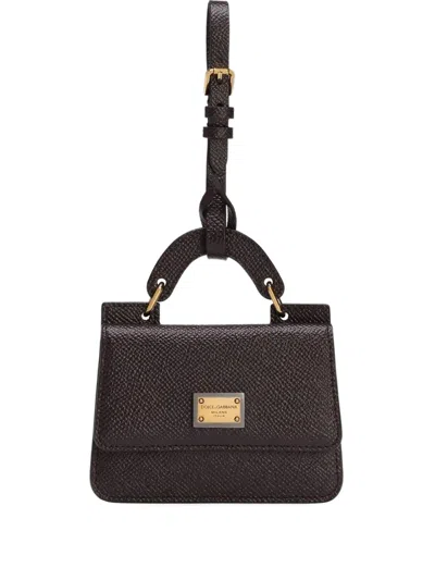 Dolce & Gabbana Textured Leather Mini Bag Wallet