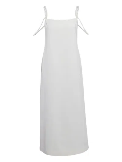 Pre-owned Alexis Sleeveless Dress In White