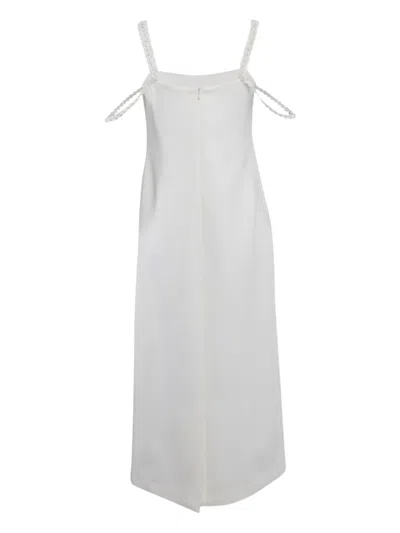 Pre-owned Alexis Sleeveless Dress In White