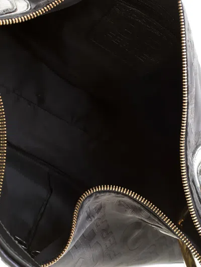 Pre-owned Gianfranco Ferre Leather-strap Tote Bag In Black
