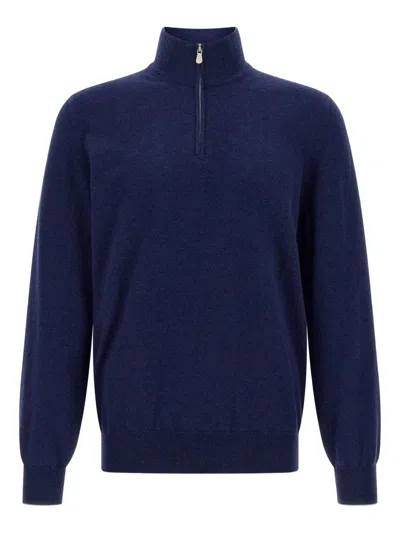 Brunello Cucinelli Half-zip High Collar Sweater