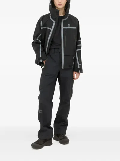 66 North Zip-fastening Drawstring Trousers In Black