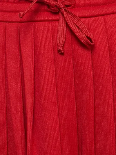 Pre-owned Gucci Pleated Maxi Skirt In Red