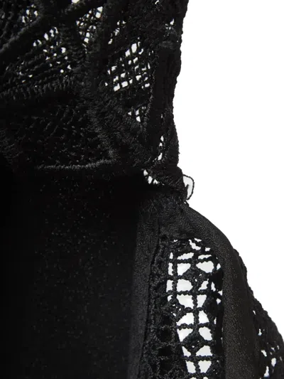 Pre-owned Simkhai Lace-insert Top In Black