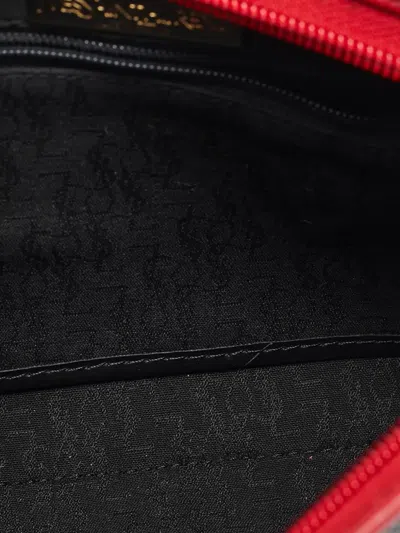 Pre-owned Saint Laurent Leather-trim Canvas Clutch Bag