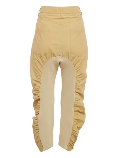 Pre-owned Stella Mccartney Tina Pleated Panel Trousers In Yellow