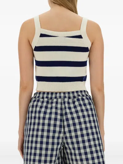 Baum Und Pferdgarten Striped Top In White