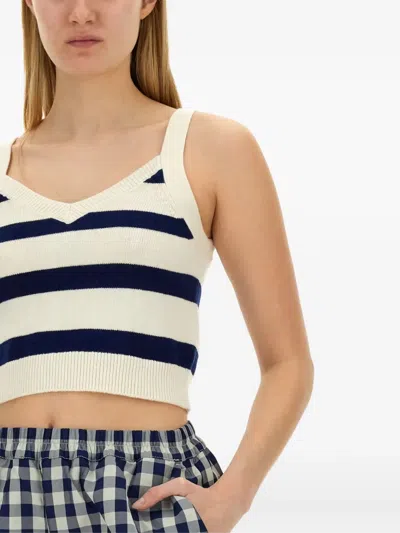 Baum Und Pferdgarten Striped Top In White