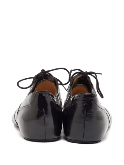 Pre-owned Christian Louboutin Patent-leather Oxford Shoes In Black