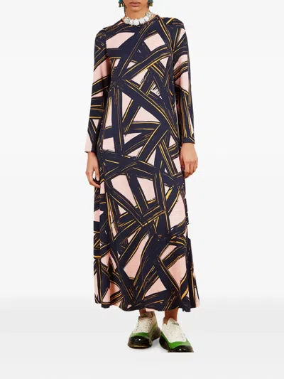 Colville Abstract-print Maxi Dress In Pattern