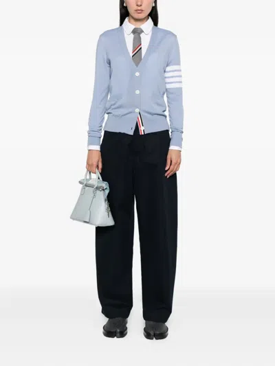 Thom Browne V-neck Cardigan Stripe Detail