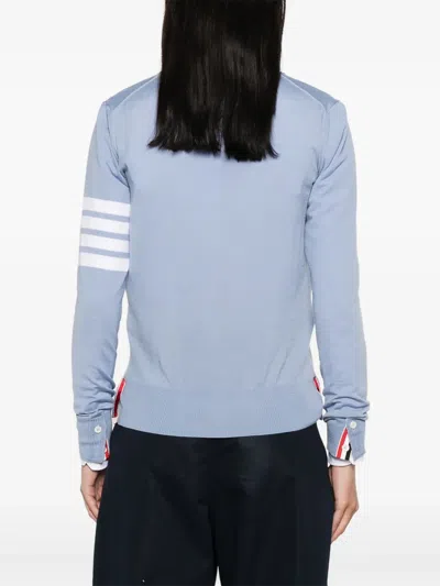 Thom Browne V-neck Cardigan Stripe Detail