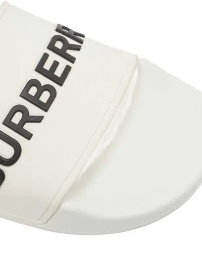 Pre-owned Burberry Logo Slides