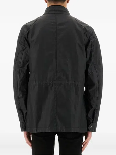 Belstaff Multiple-pocket Leather Jacket In Black