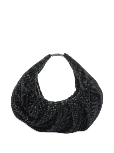 Benedetta Bruzziches Yennefer Mesh Metallic Crystal Top-handle Bag