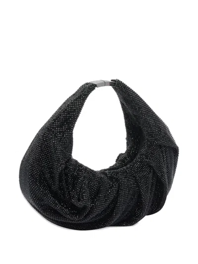 Benedetta Bruzziches Yennefer Mesh Metallic Crystal Top-handle Bag