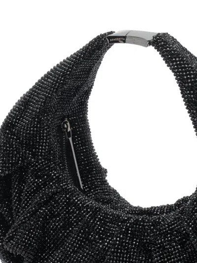 Benedetta Bruzziches Yennefer Mesh Metallic Crystal Top-handle Bag